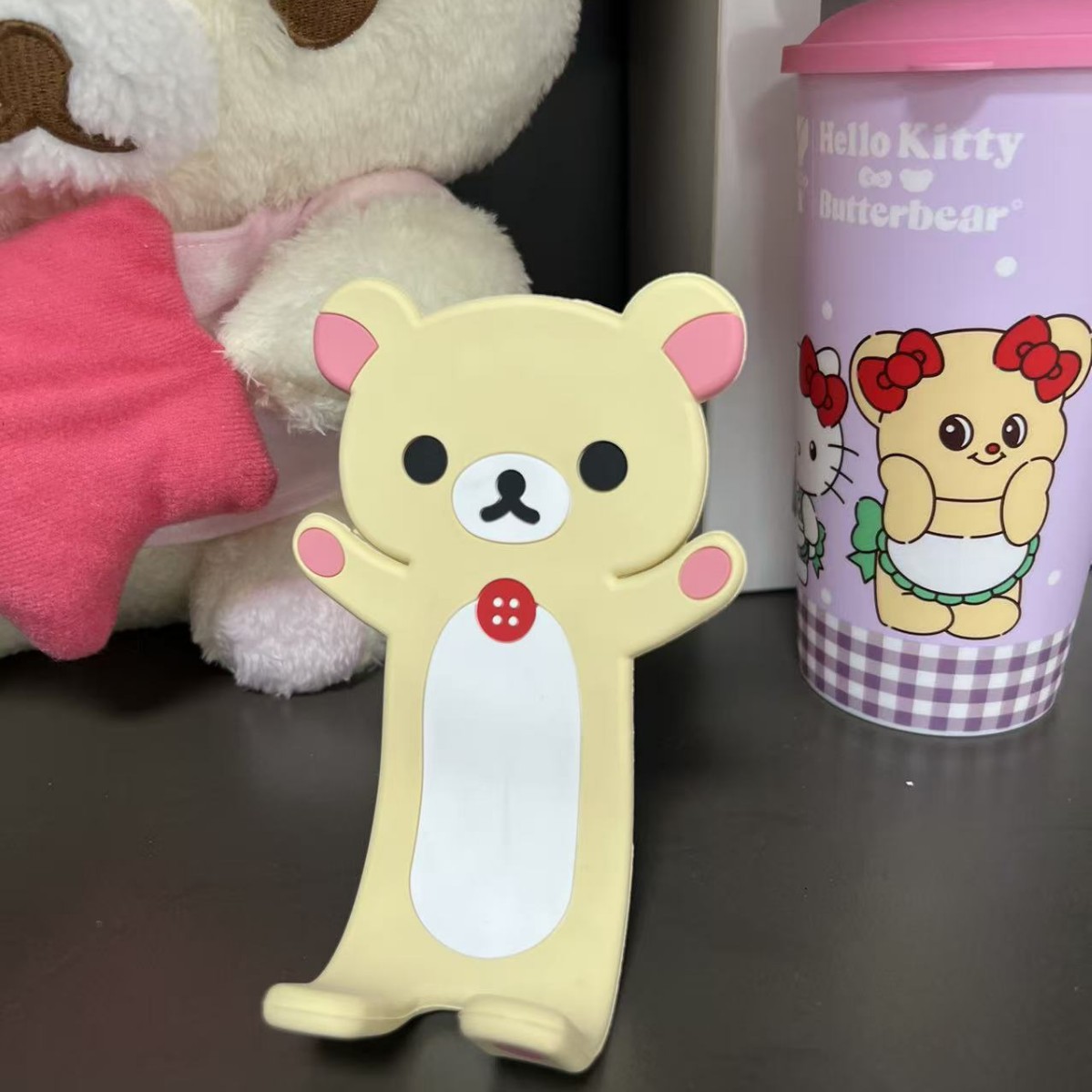 Watch Accessories - Silicone Bending Rilakkuma Desktop Phone Fixed