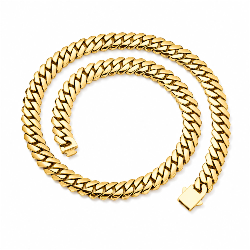 ESKEEM High Polished Stainless - Cuban Link Chain 12Mm ulasan dan harga