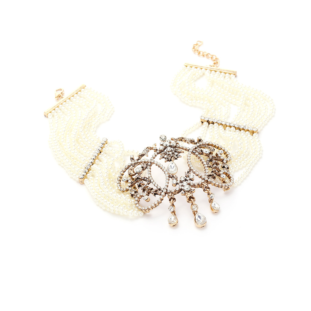 Vintage Multi Strands Pearl Ch - Pearl Choker Necklace Vintage ulasan dan harga