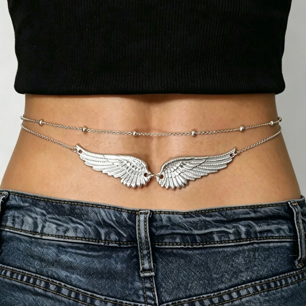 New Double Layer Angel Wings W - Body Jewelry ulasan dan harga