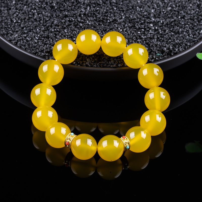 Jade amber yellow, simple and  - Bracelets ulasan dan harga