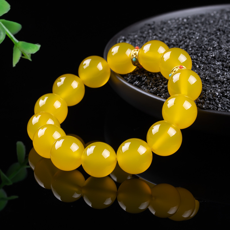 Jade amber yellow, simple and  - Bracelets ulasan dan harga
