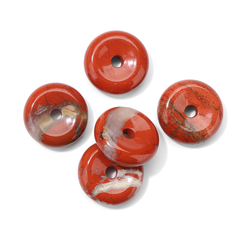 1pc 25MM Circle Donut for Neck - Crystal Pendant Necklace Natural Stone ulasan dan harga