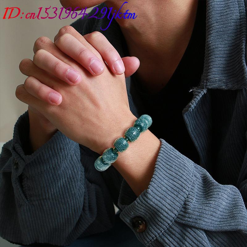 Natural Burmese Jadeite Carved - Bracelets ulasan dan harga
