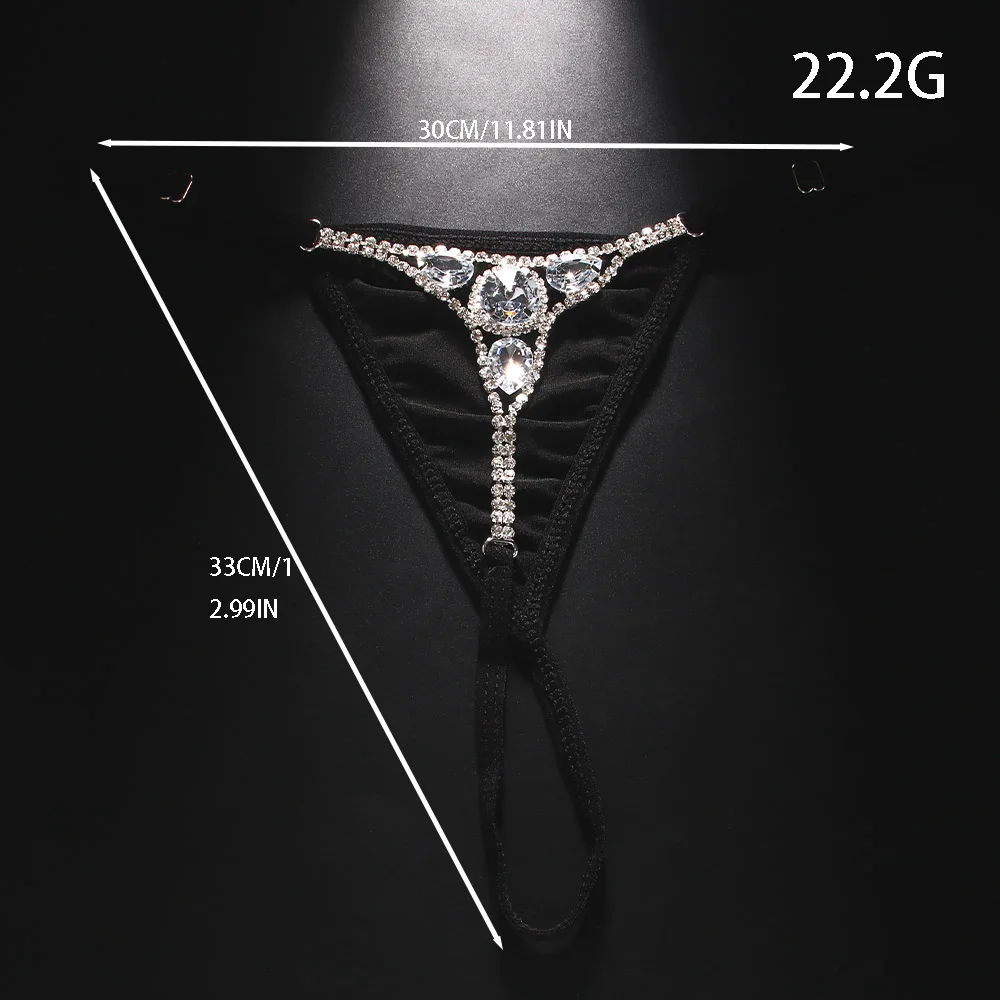 Sexy Round Rhinestone Thong Ad - Body Jewelry ulasan dan harga