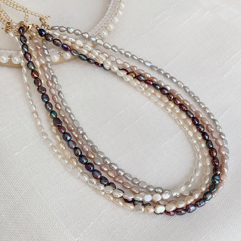 Fashion Natural Freshwater Pea - Pearl Choker Necklace Vintage ulasan dan harga